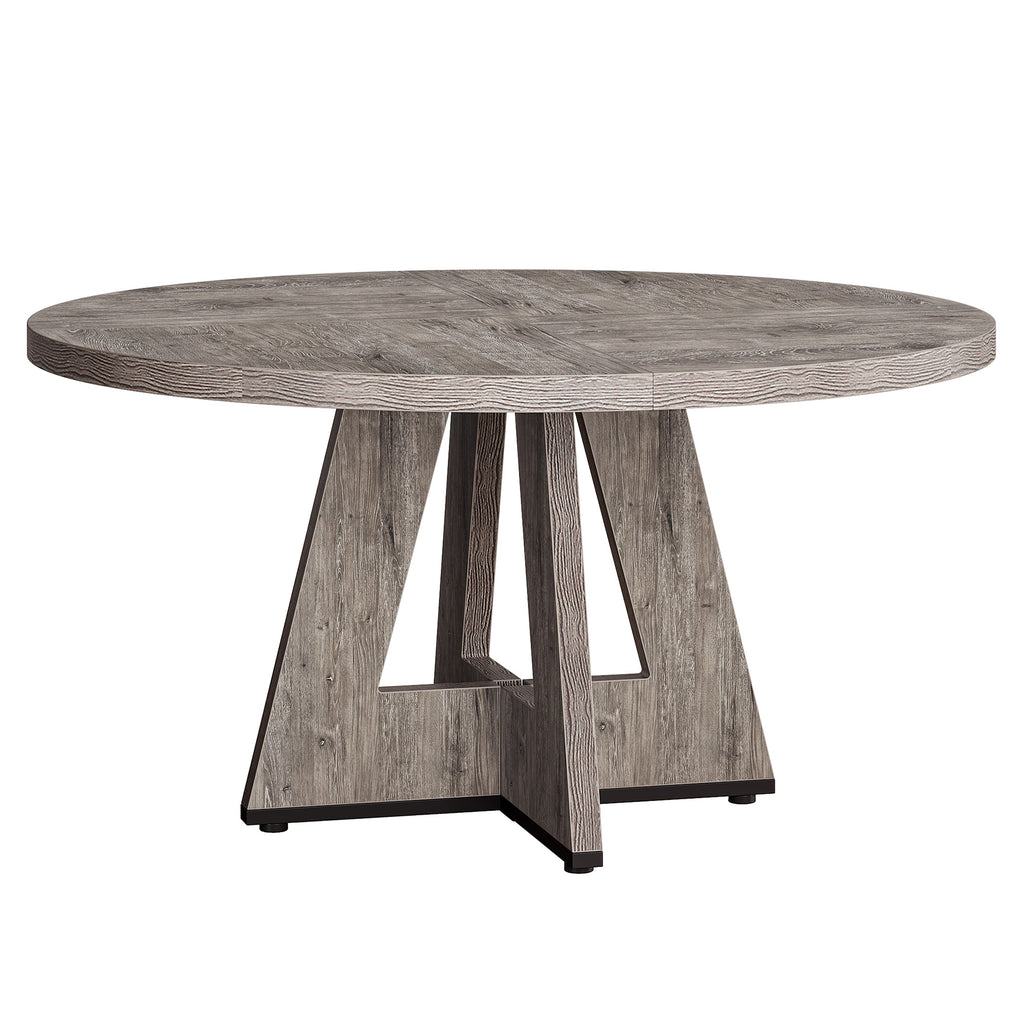 47" Round Farmhouse Dining Table – Rustic