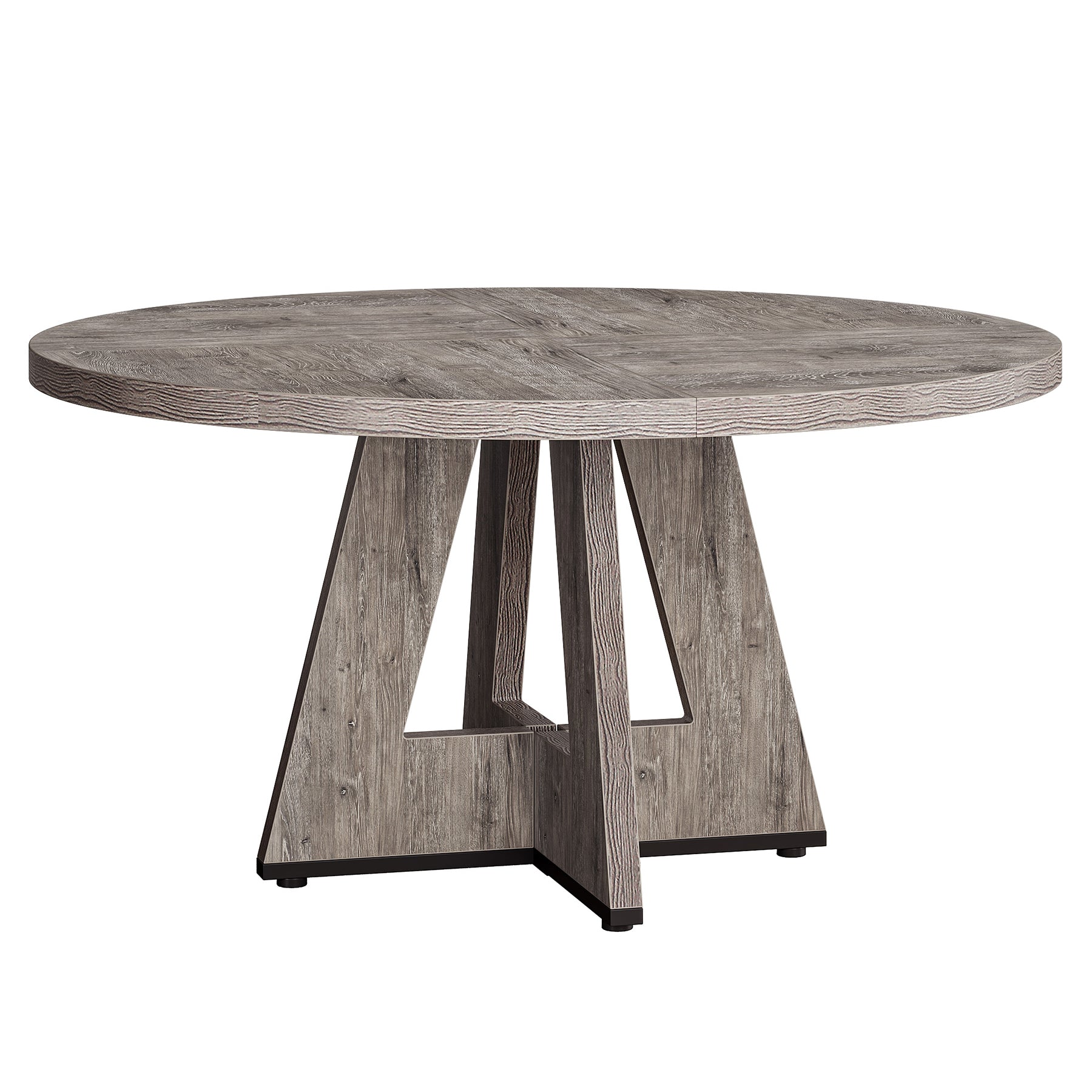 47" Round Farmhouse Dining Table – Rustic