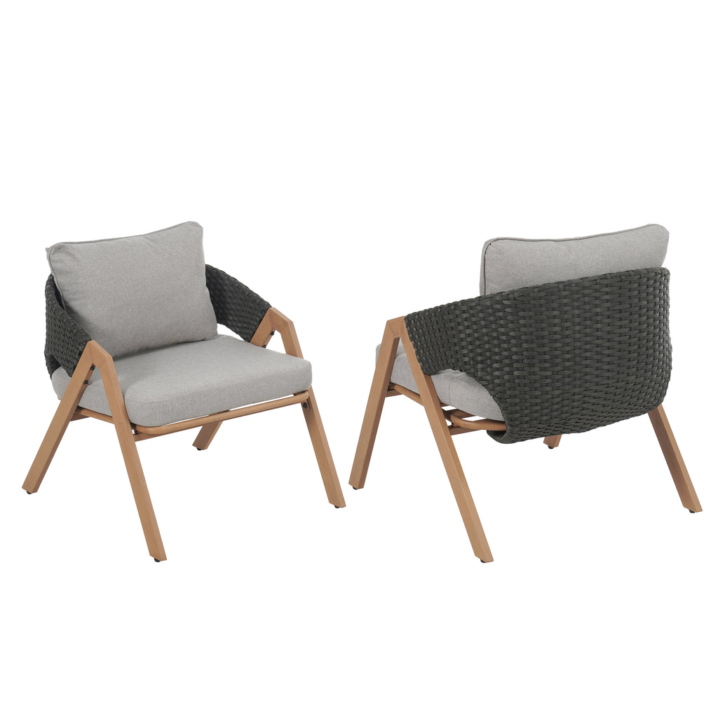 4-Person Patio Conversation Set with Cushions