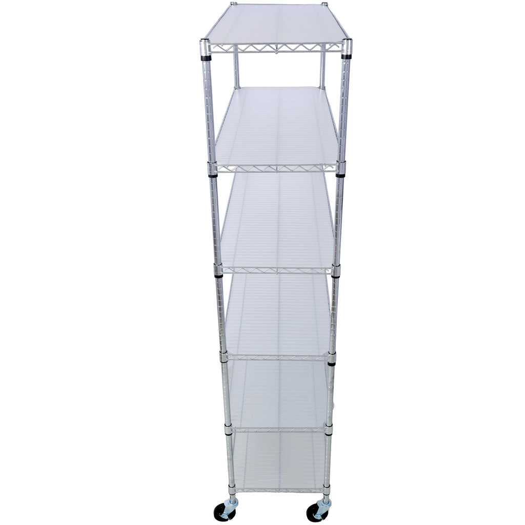 6 Tier Heavy Duty Adjustable Metal Shelving Unit