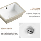16 Inch Rectangle Undermount Bathroom Sink