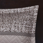 7 Piece Jacquard Comforter Set Grey/Taupe King