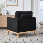 35.4" Wide Modern Farmhouse Performance Accent Chair