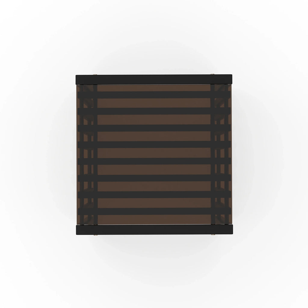 PINSTRIPE DARK END TABLE