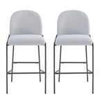 Galen Indoor Metal Upholstered Barstool