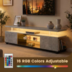 TV Stand for 55 Inch TV - LED Gaming Entertainment Center