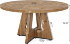 47" Round Farmhouse Dining Table