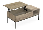 Lift-Top Coffee Table, 42" L, Rectangular, Dark Finish