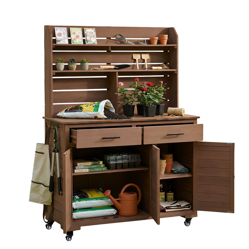 TOPMAX 65''H Large Garden Potting Bench