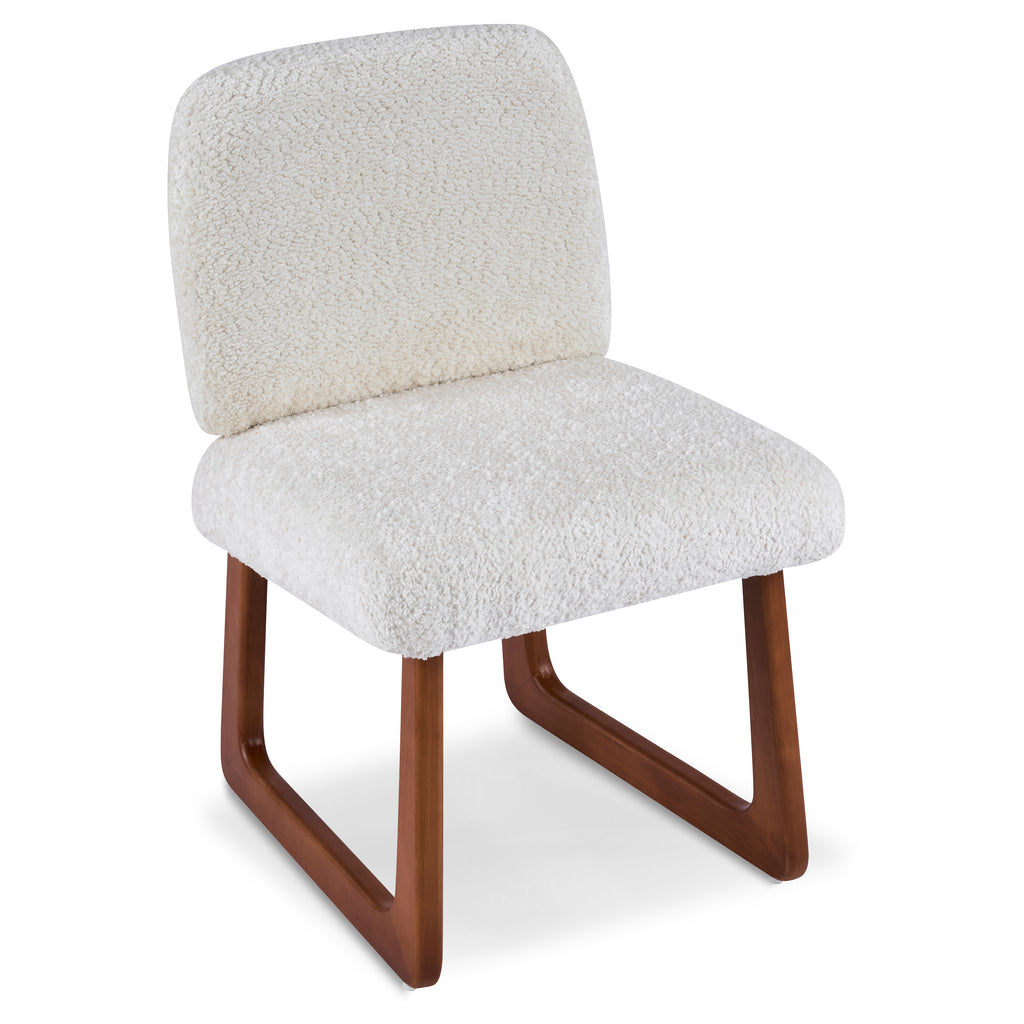 Dining Chair Set of 2, Plush Fabric Upholstered Dining Chairs