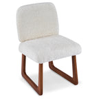 Dining Chair Set of 2, Plush Fabric Upholstered Dining Chairs