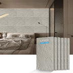 3D Faux Stone Wall Panels - 6 PCS PU Wainscoting Panel