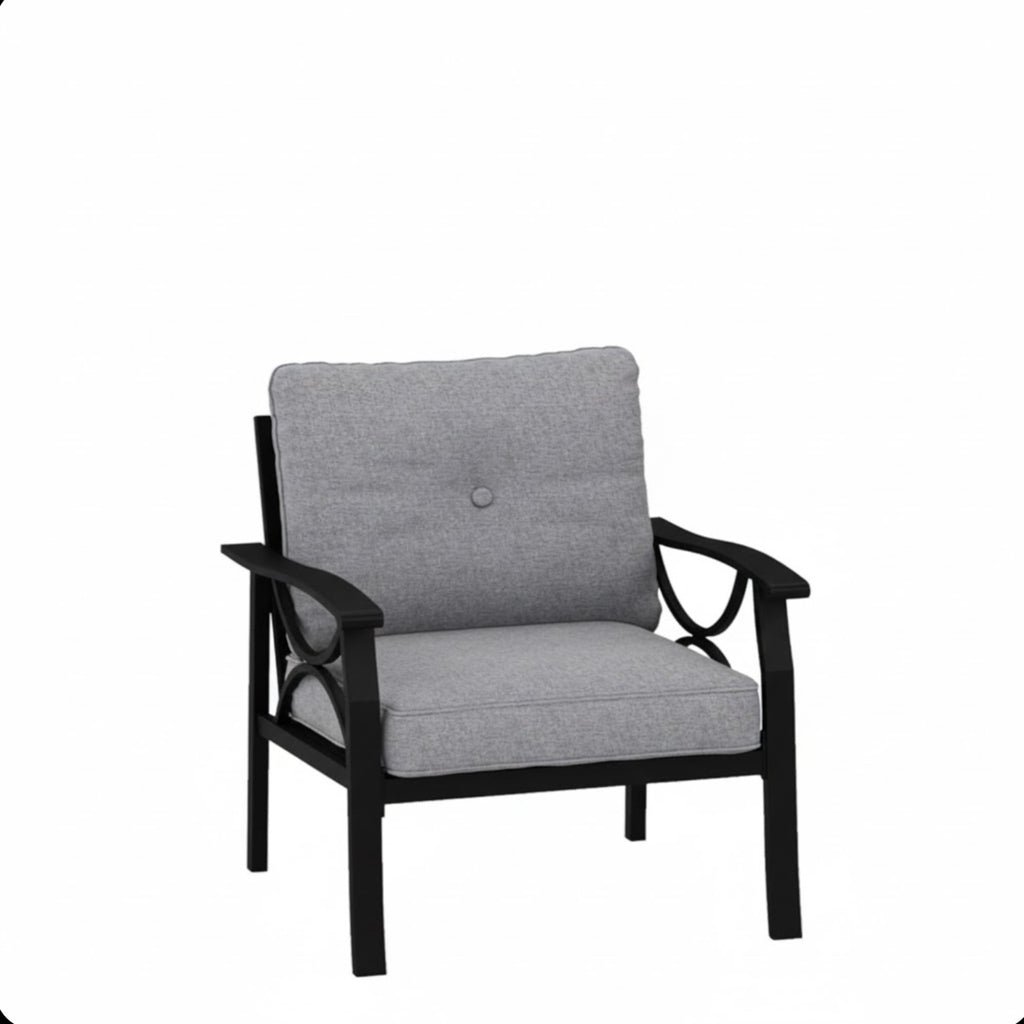 Set of 2 All-Weather Metal Armchairs