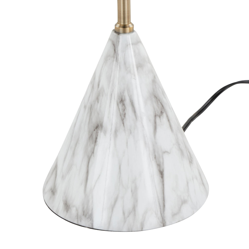 65" Metal Floor Lamp in Brushed