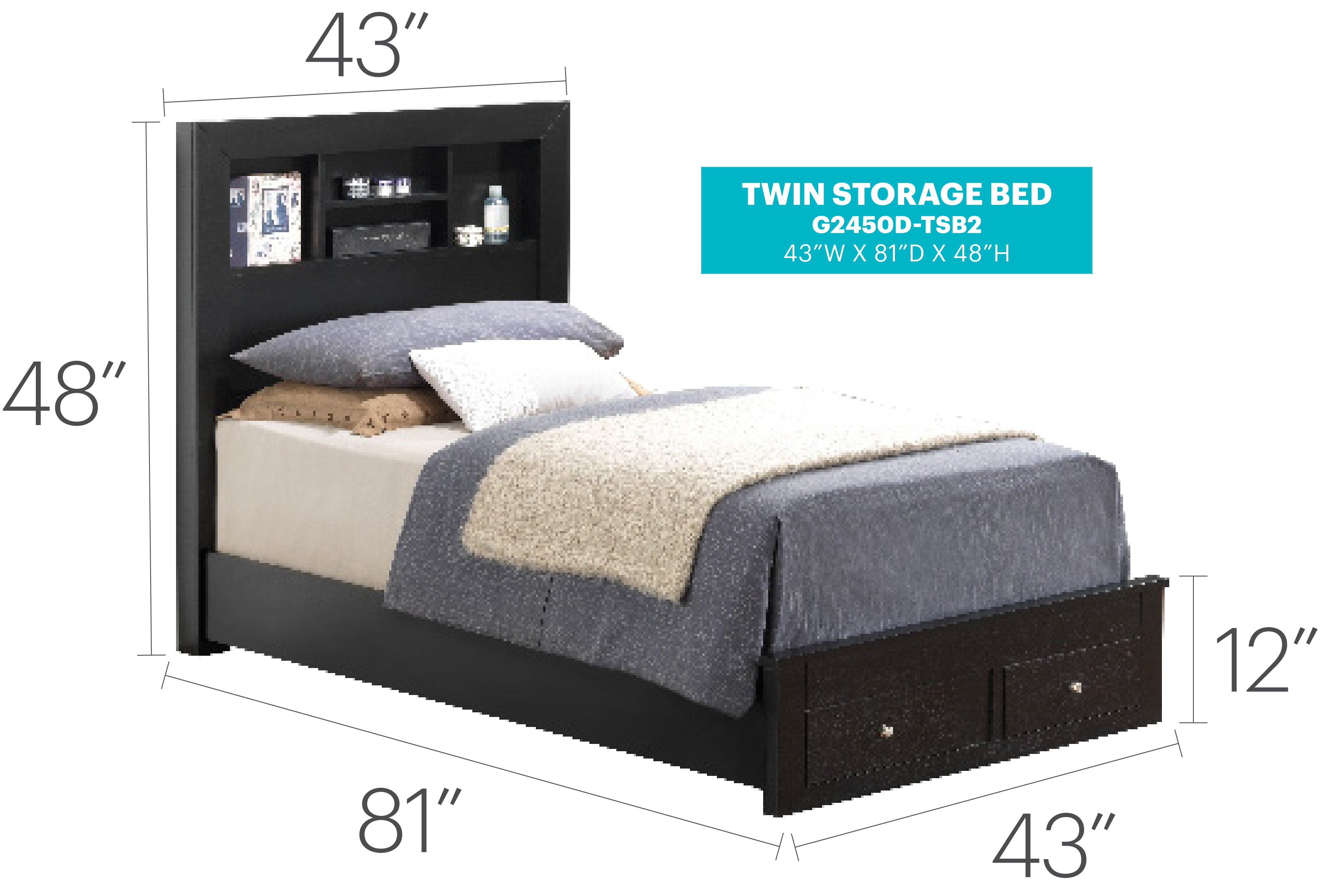 Sleek Dual-Purpose Bed Frame