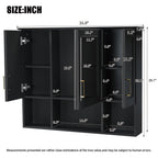 35 Inch 2-in-1 Wall Mounted Medicine Cabinet