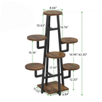 43.30" Tall 7-Tier Rustic Display Shelf