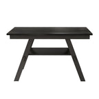 TOPMAX 6-Piece Wood Counter Height Dining Table Set with Storage Shelf