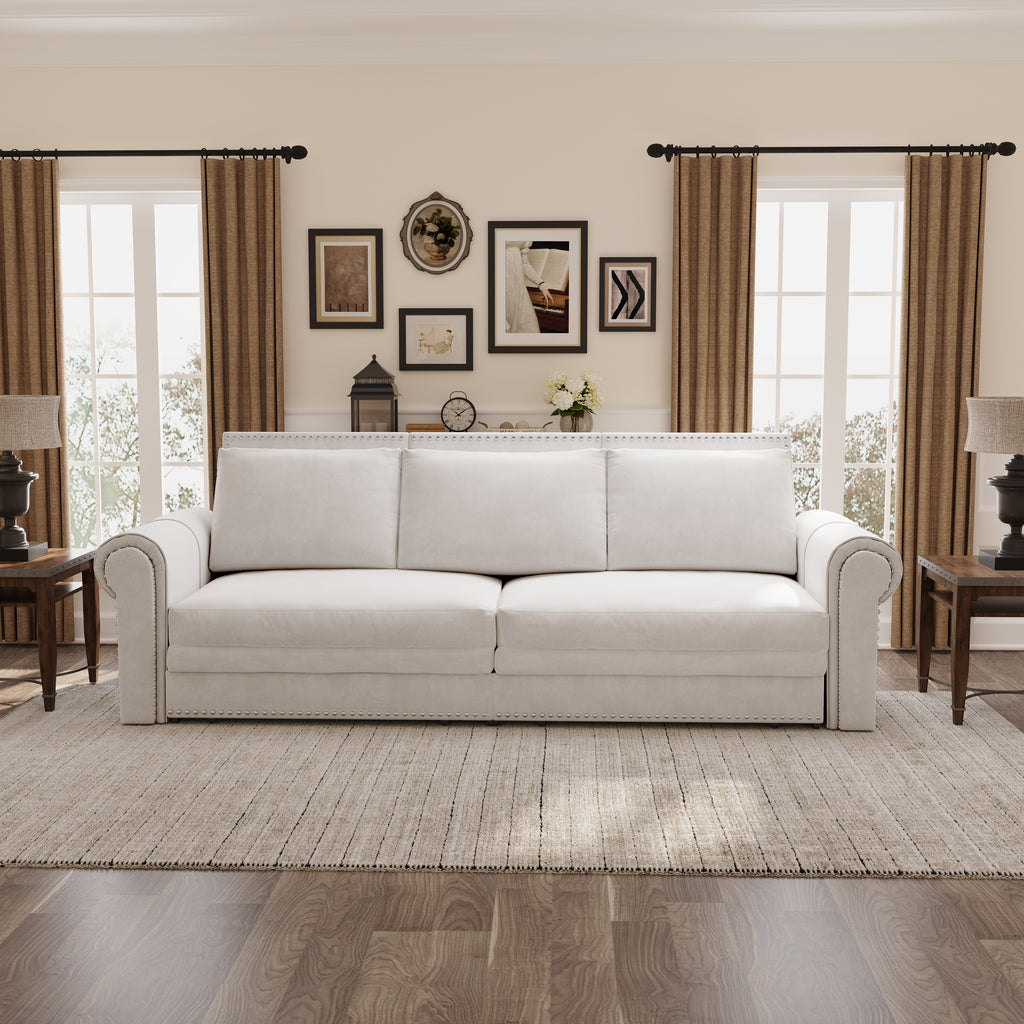 Chesterfield 3-in-1 Velvet Convertible Sleeper Sofa