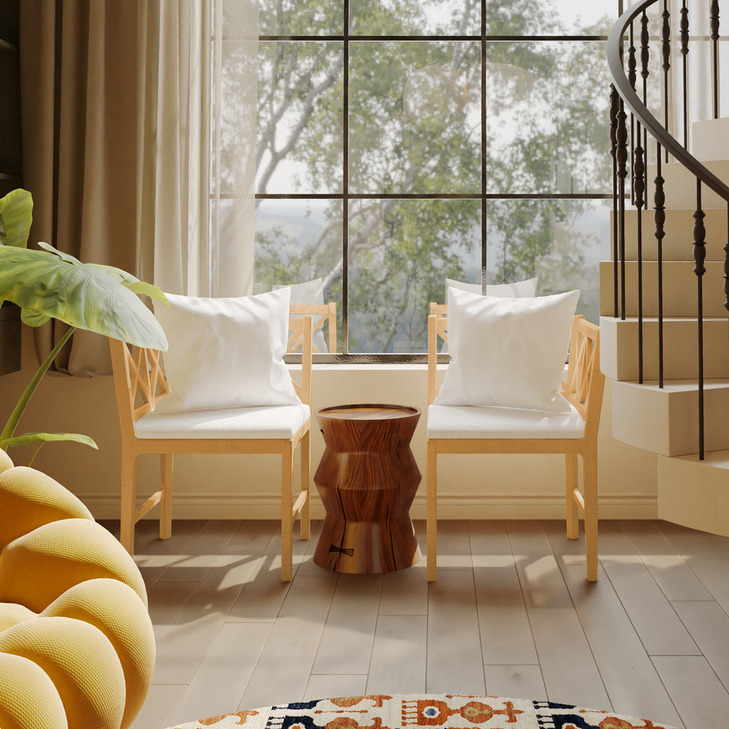 Farmhouse Modern Dining Corner Chairs Set of 2