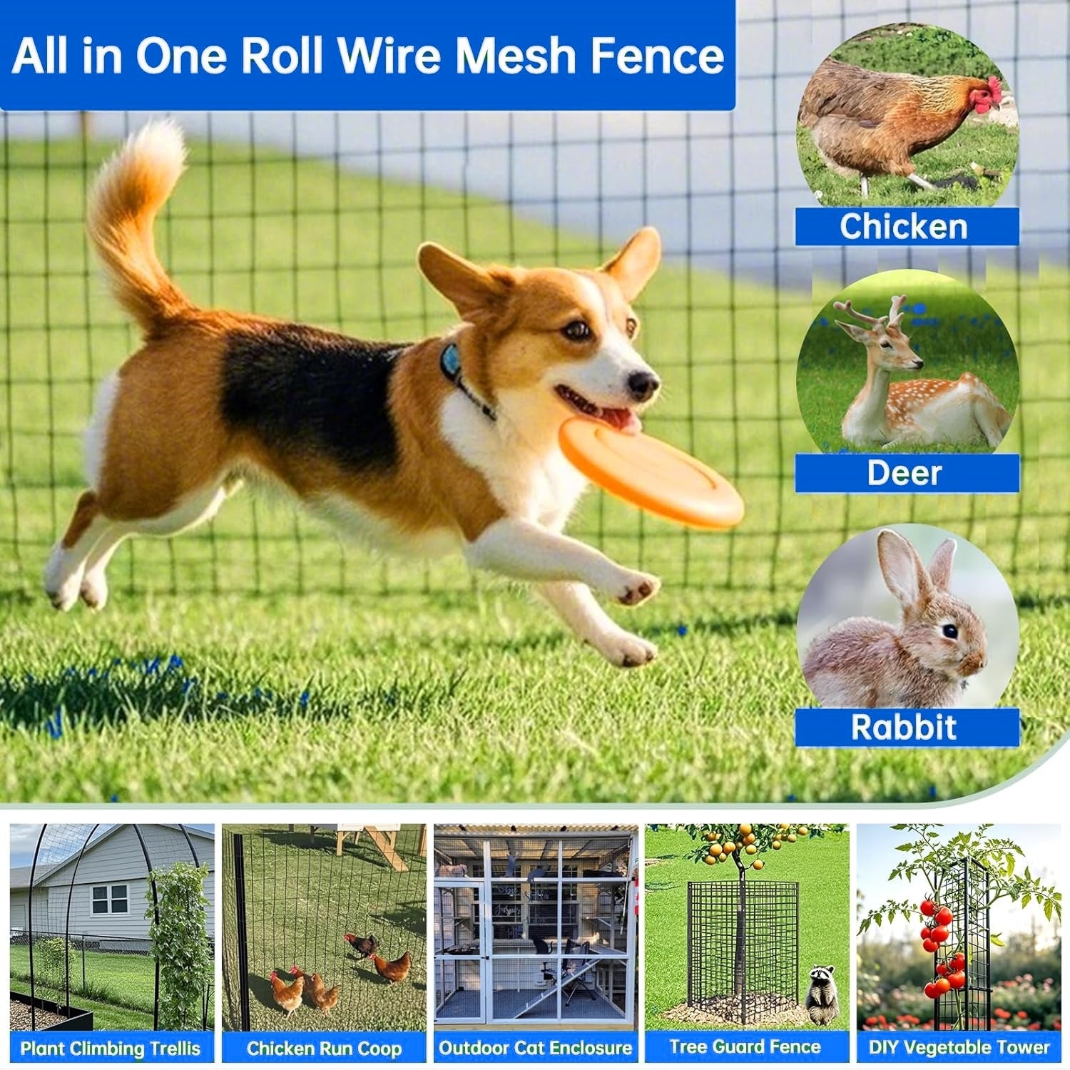 48 Inch × 33 FT Wire Fencing