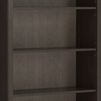 Amherst 36 Inch Solid Wood 5 Shelf Bookcase in Hickory
