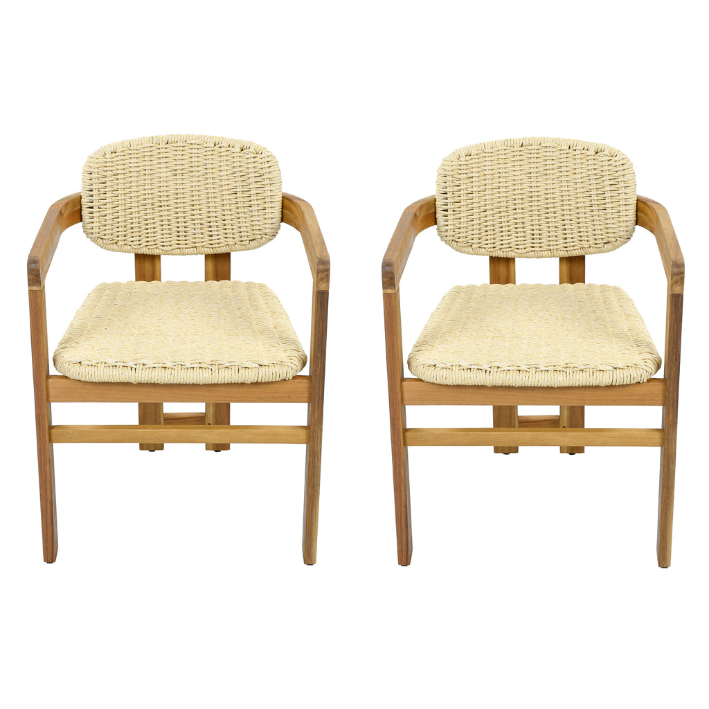 Outdoor Woven Rattan Chair Set