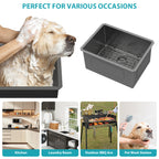 Laundry Sink 24 Inch - Undermount Gunmetal