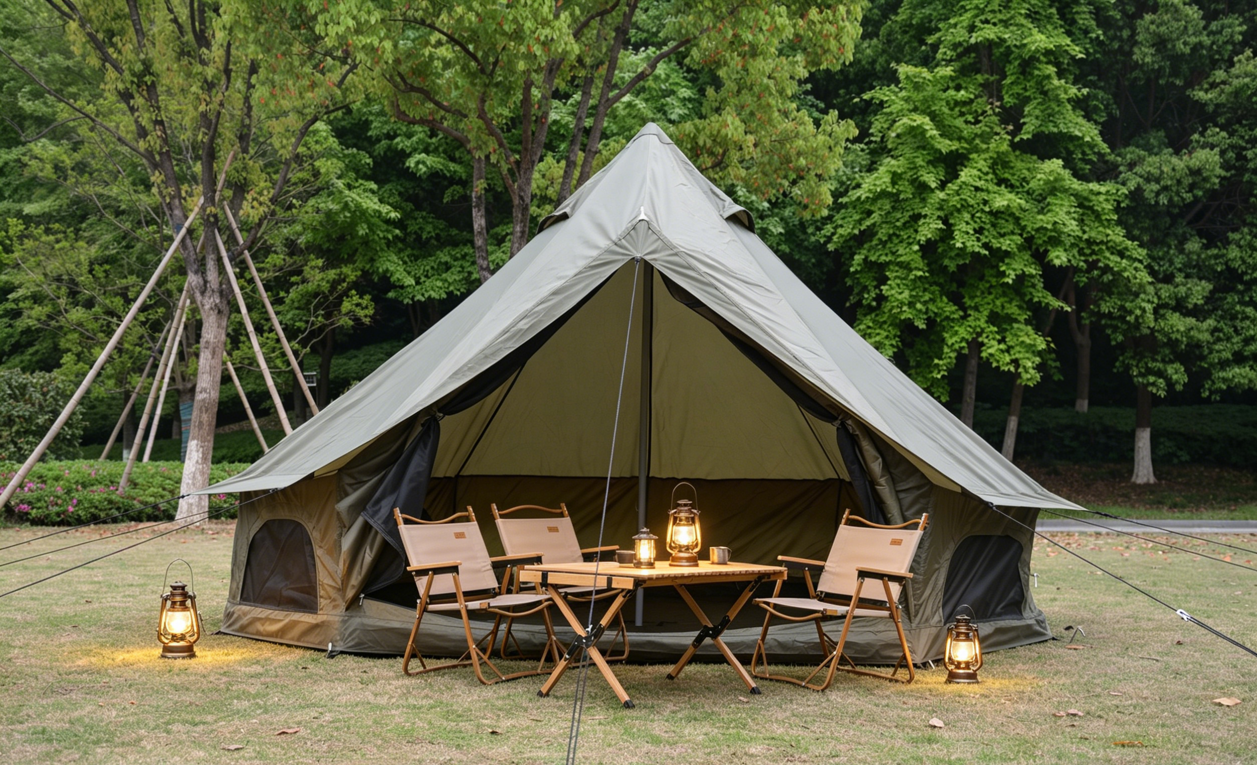 Oxford Bell Tent for Family Camping