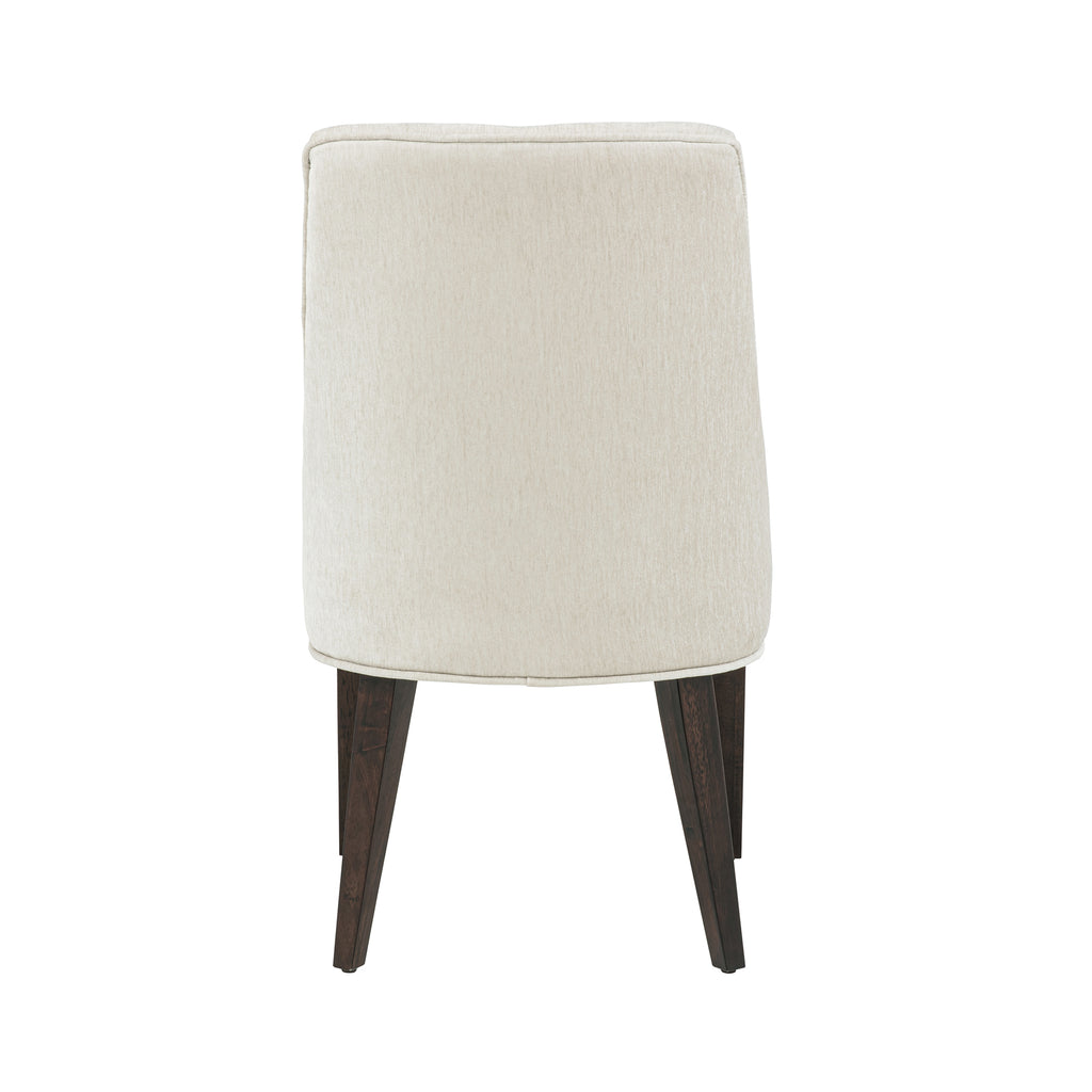 Beever Wood Chenille Dining Chair Set of 2