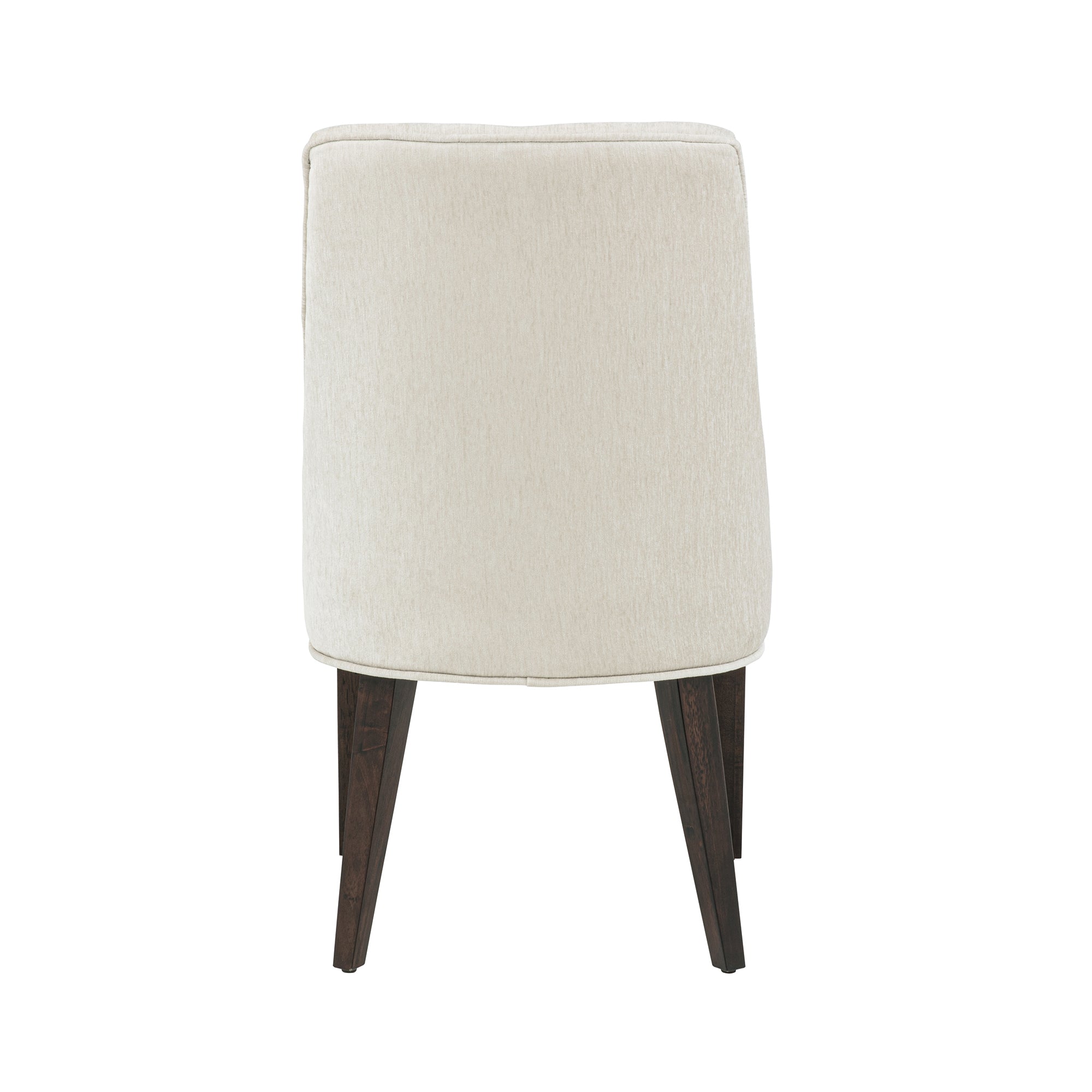 Beever Wood Chenille Dining Chair Set of 2