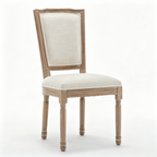 Farmhouse Solid Wood Frame Dining Chairs with Cushioned