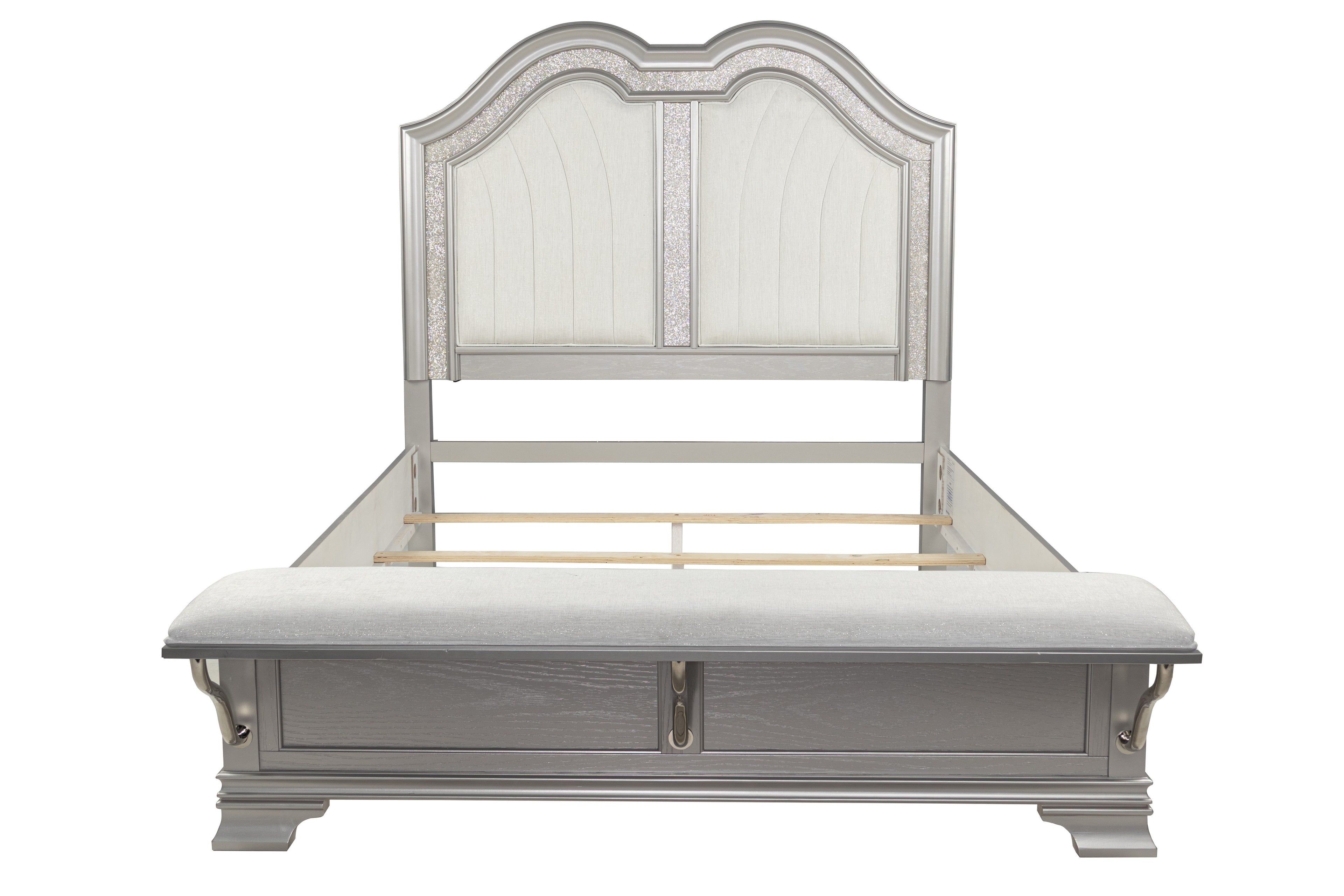 Contemporary Elegant Queen Size Bed 3pc Set