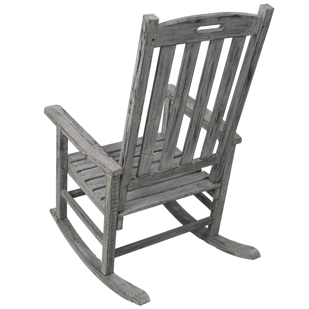 Wooden Oversized Porch Rocker Chair