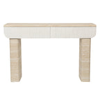 Entryway Table With Two Hidden Handle Drawers