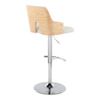 Contemporary Adjustable Barstool Stool with Swivel