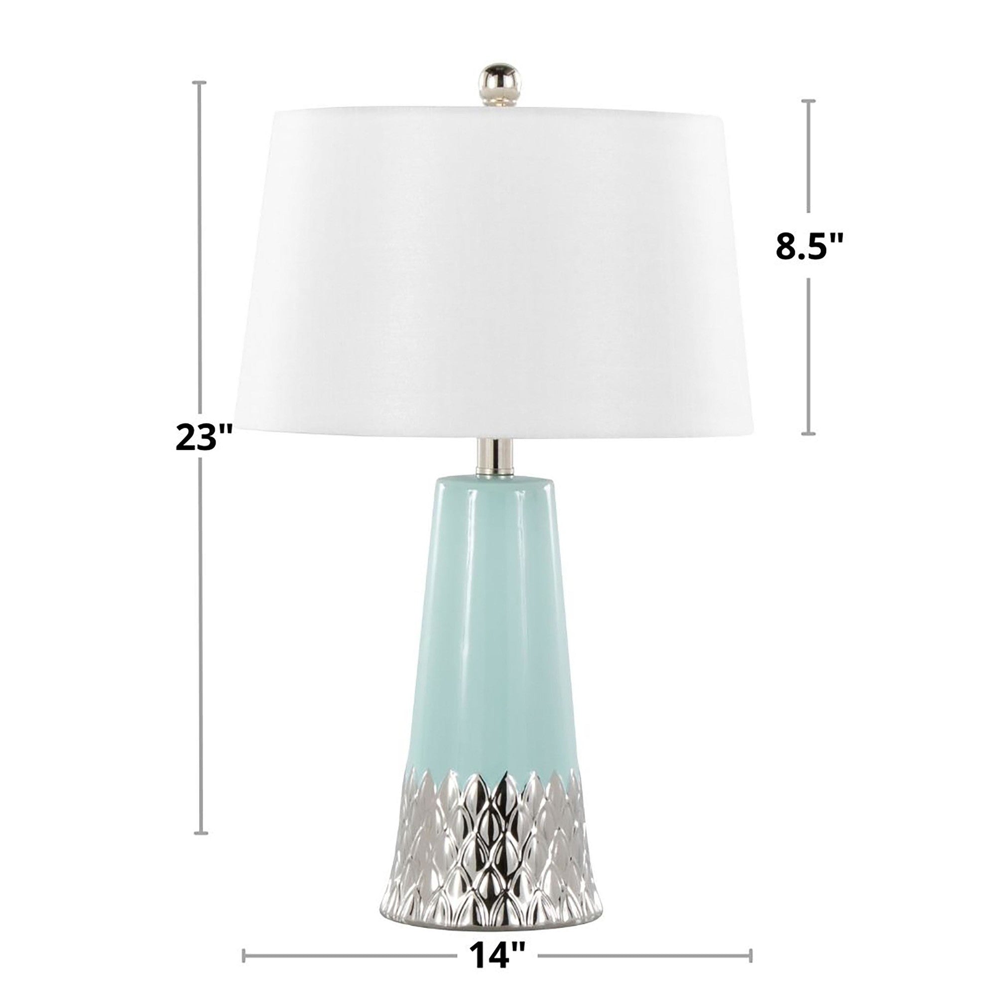 Penelope 22" Contemporary Ceramic Table Lamp