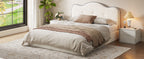 King Size Upholstered Platform Bed