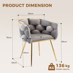 Luxury Modern Velvet Single Sofa Chair
