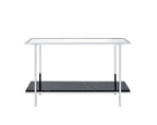 Angwin Mirrored Faux Marble Console Table