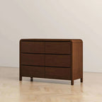 Lionel Mid Century Modern Solid Wood 6-Drawer Dresser