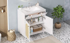 30" Bathroom Vanity with Ceramic Sink