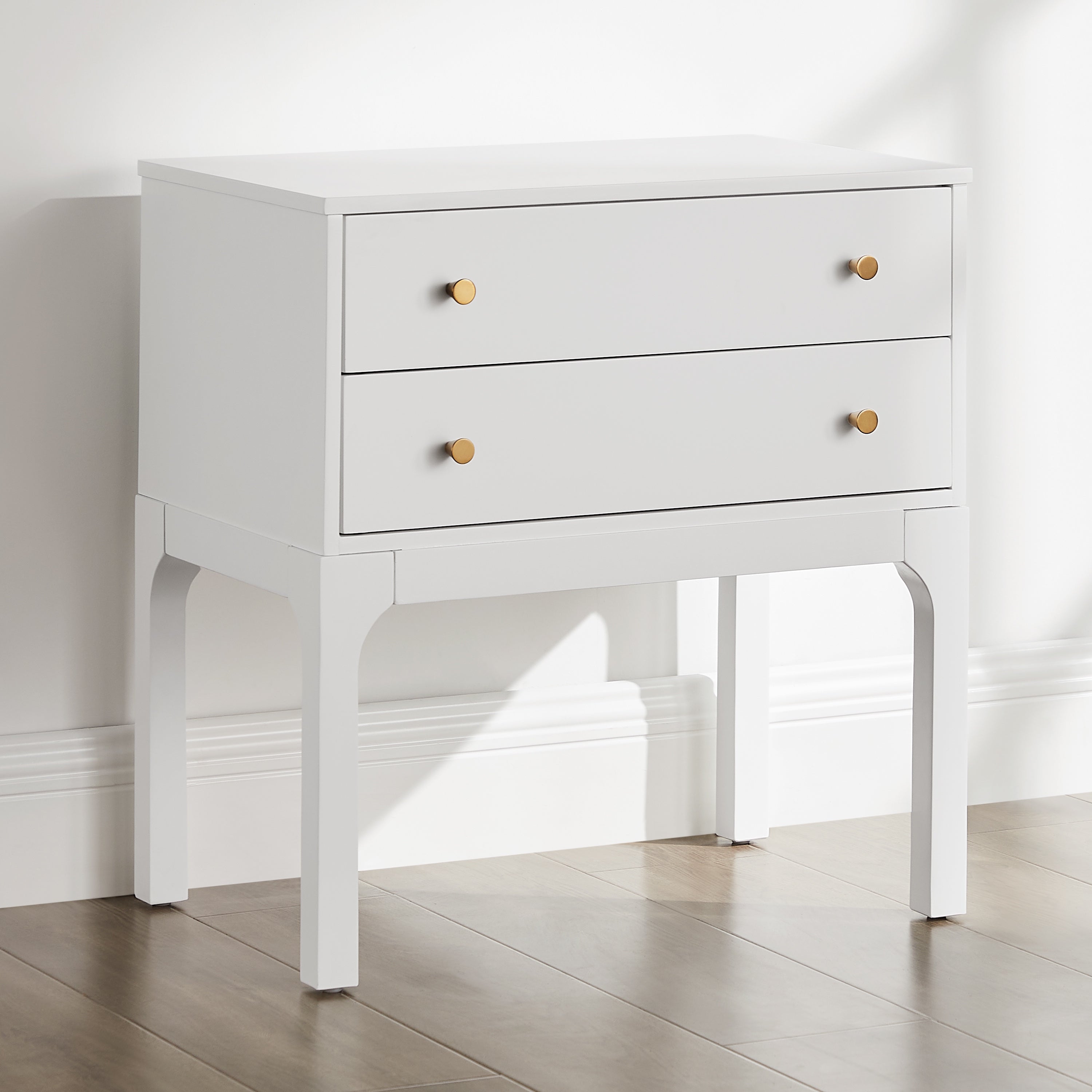 Alonso 2-Drawer Modern Nightstand