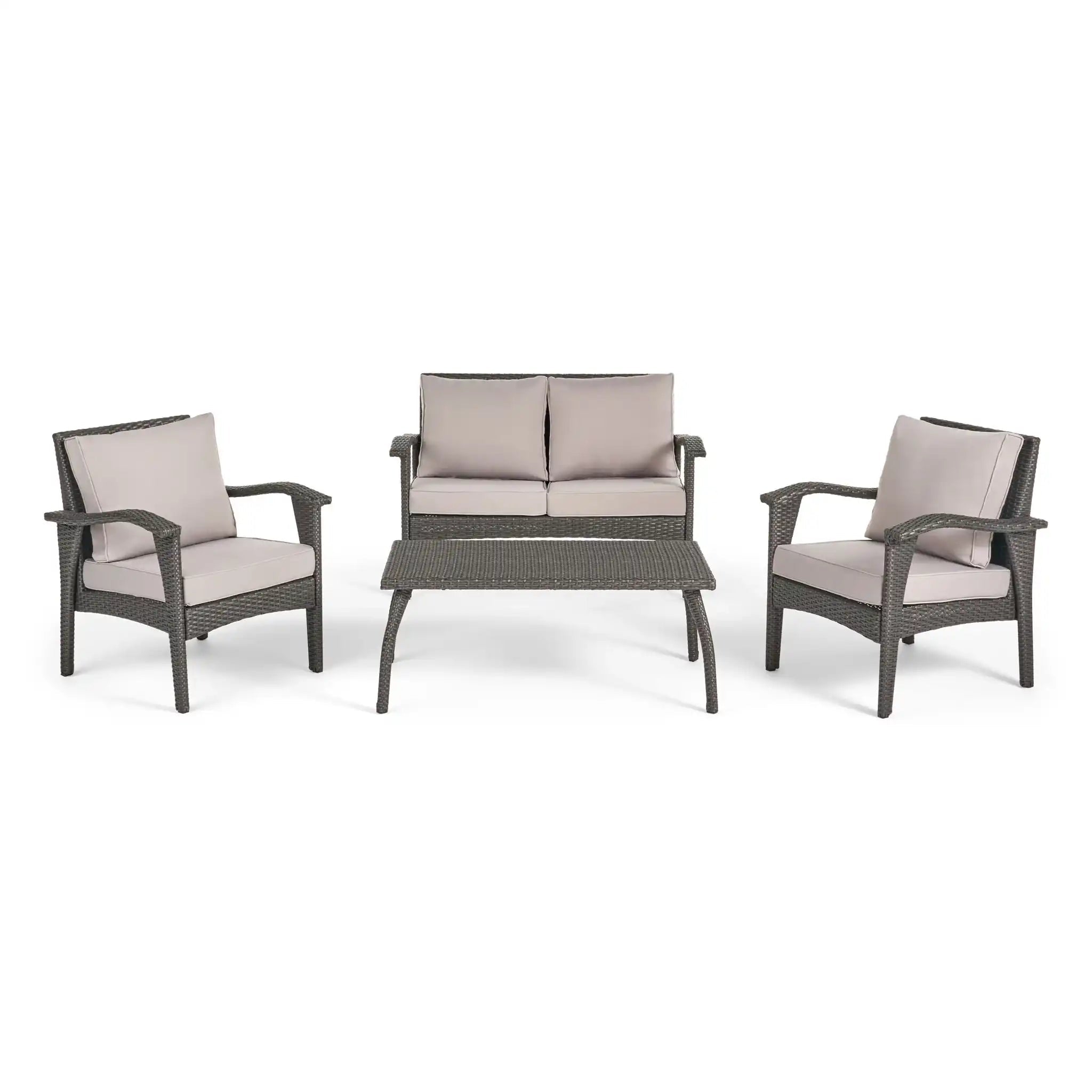 Honolulu 4-Piece Outdoor Wicker Seating Set