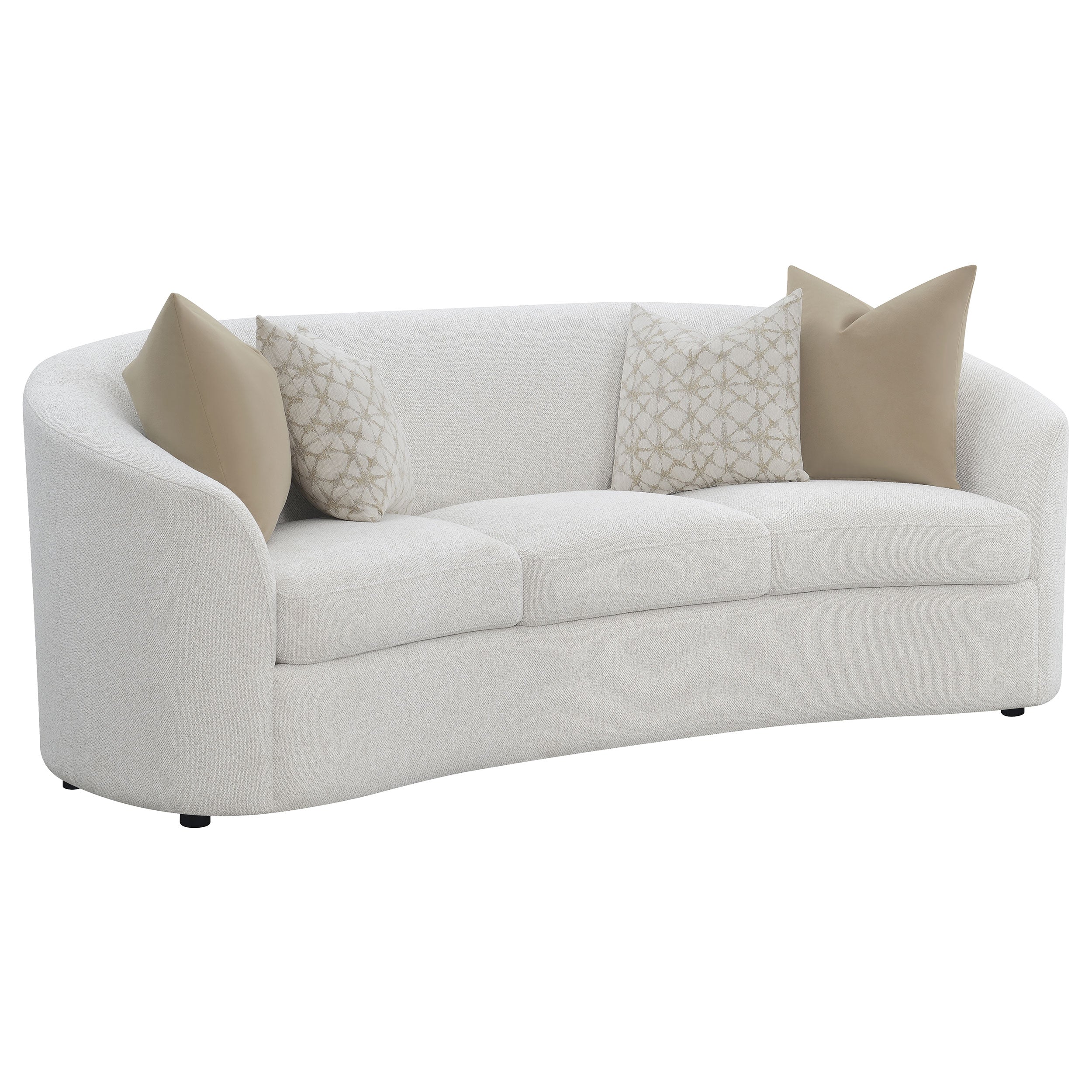 Rory Latte 2-Piece Sloped Arms Living Room Set