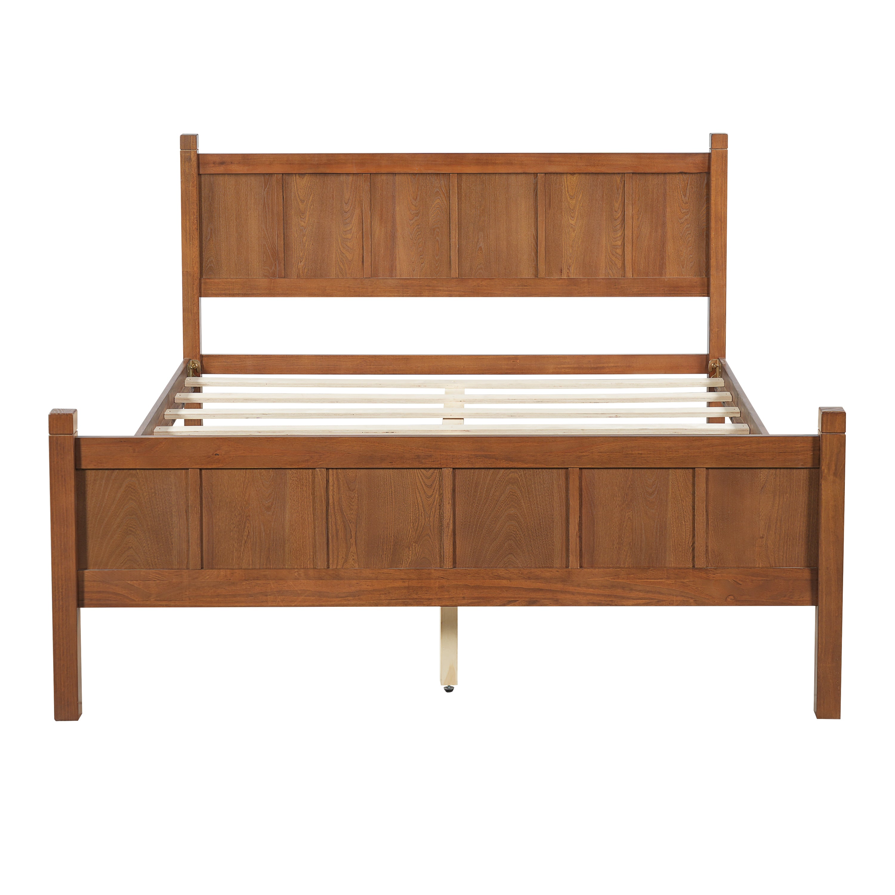 Queen Size Flat Panel Bed with Headboard & Footboard