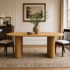 70.8" Oval Kitchen Table for 4-8 Persons
