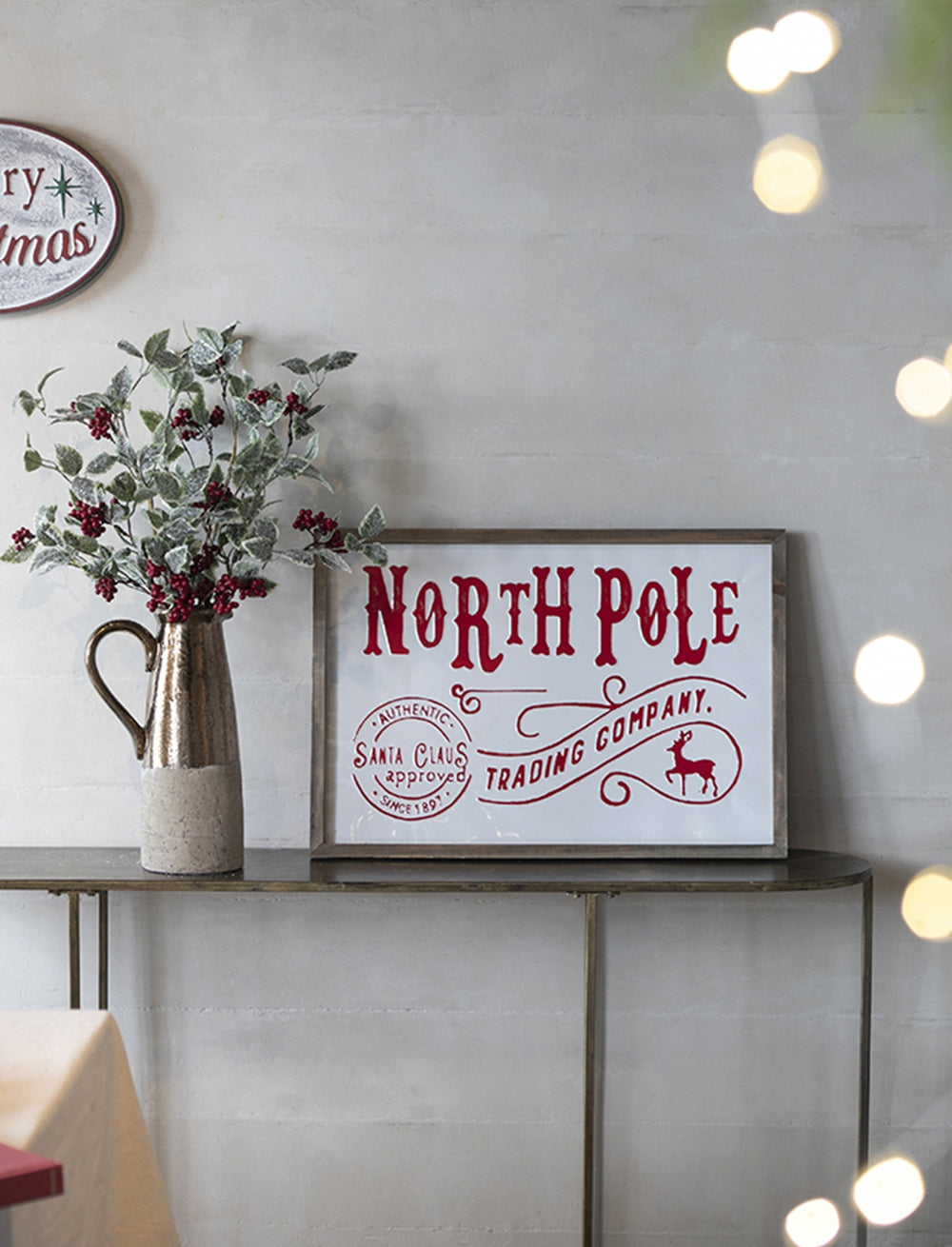 North Pole Trading Company Wall Sign