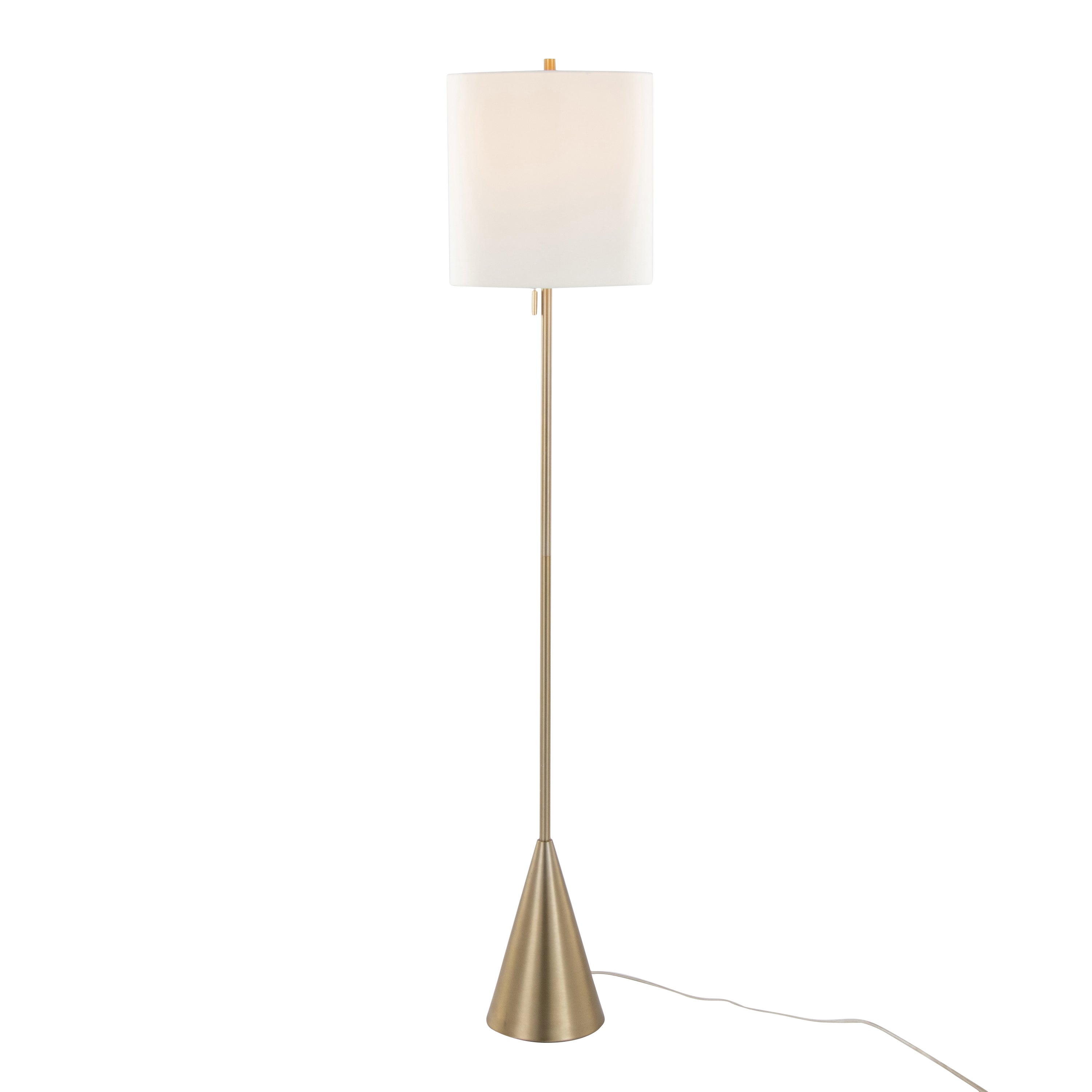 64" Contemporary Metal Floor Lamp