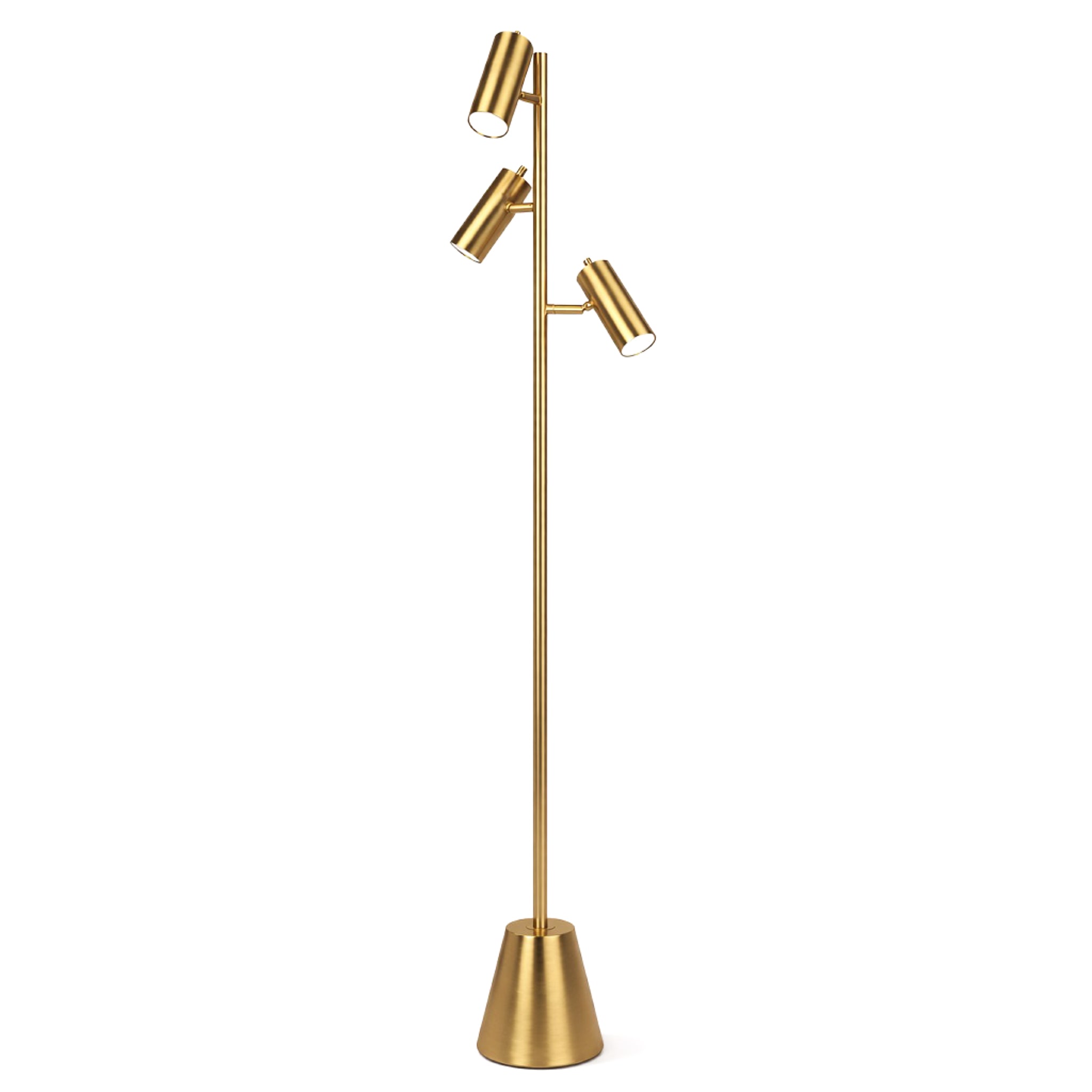Lumina Brassed Gold Floor Lamp